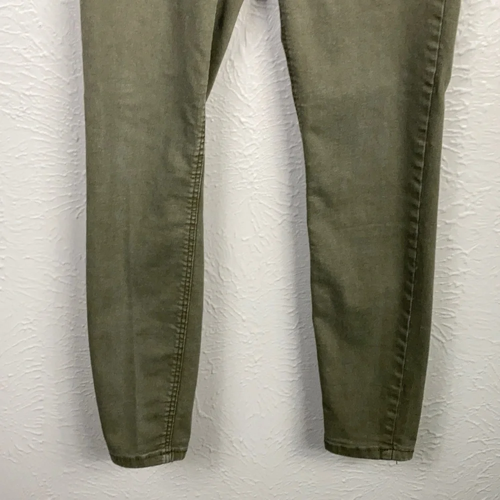 Zara Trafaluc Olive Green Skinny Jeans Size 6 - Picture 3 of 8